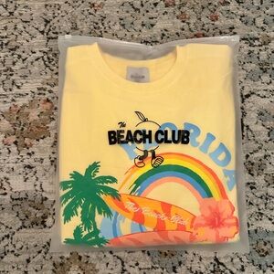 The Beach Club Yellow Florida Crew Neck | S